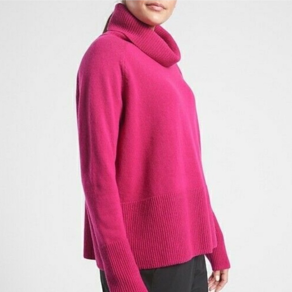 Athleta Aspen Wool Cashmere Turtleneck Sweater Size Small